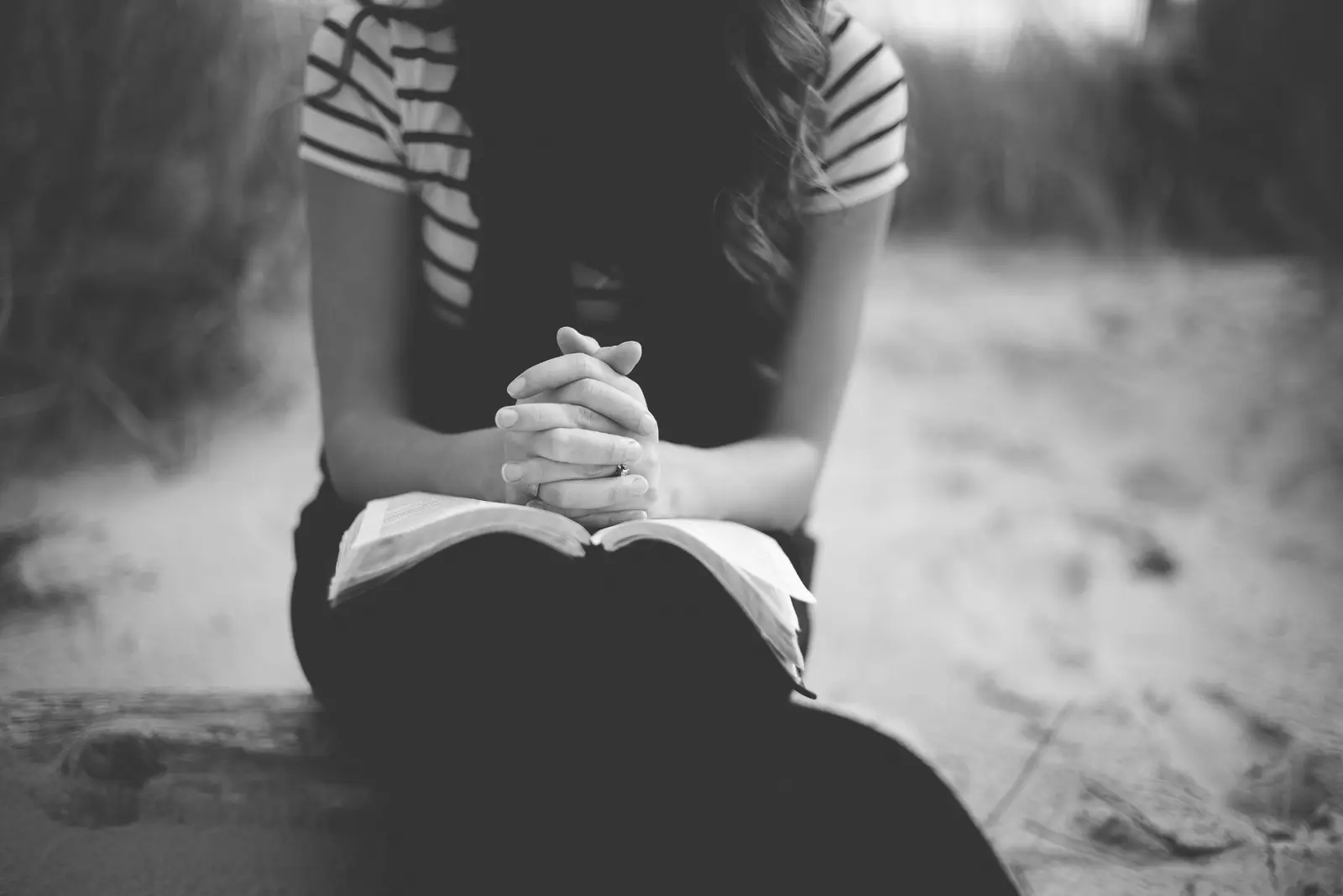 Believer quietly seeking friendship with God before entering intercessory prayer.