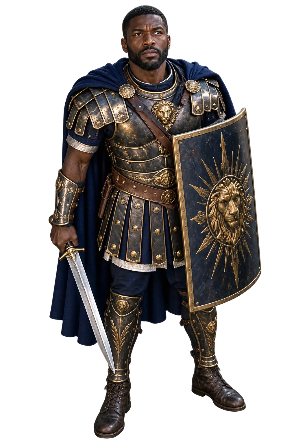 The watcher in Roman armour